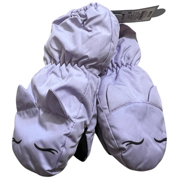 Cat & Jack Toddler Girls' Cat Purple Mittens - Picture 2 of 6